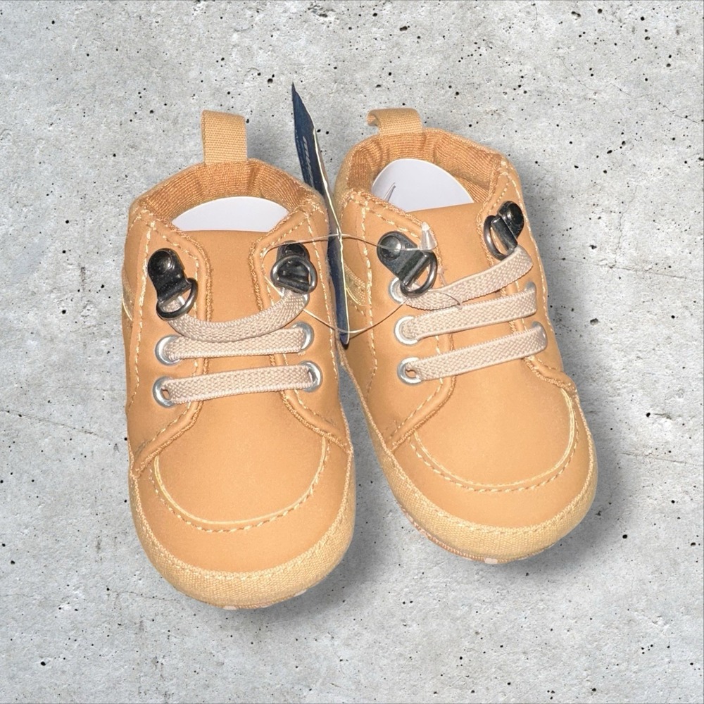Myggpp Baby Brown‎ Canvas Shoes Size 0-6M New With Tags